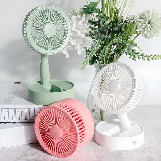 Adjustable Telescopic Rechargeable Standing Fan