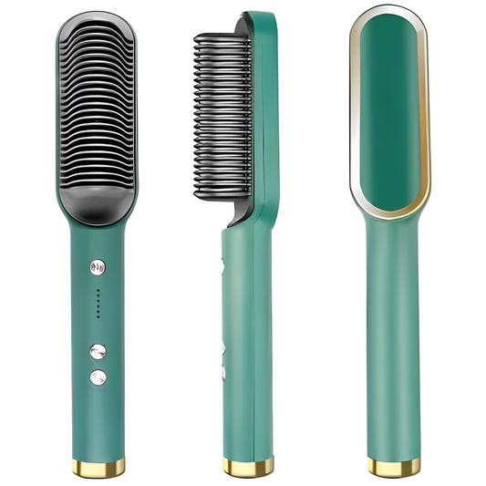 Rechargeable Hair Straightener & Curler Brush