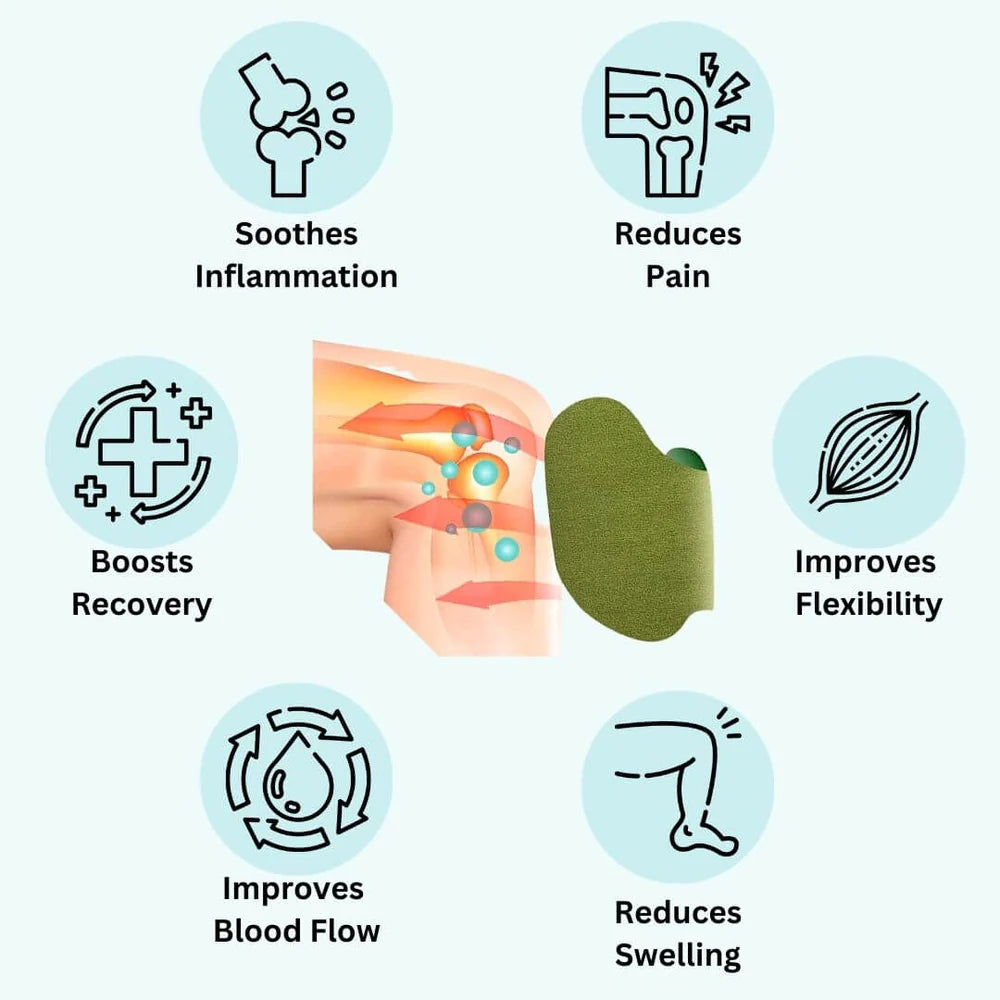 HealPatch™ - Natural Knee Pain Relief Patches 🌿🦵 (Pack of 10)