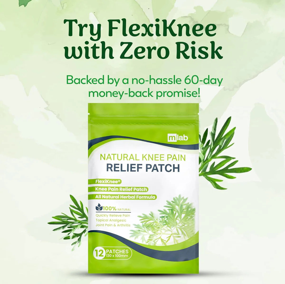 HealPatch™ - Natural Knee Pain Relief Patches 🌿🦵 (Pack of 10)
